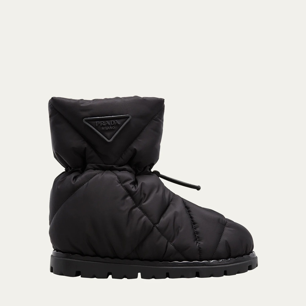 Prada Blow 19 Quilted Nylon Drawstring Boot - Picture 1 of 9
